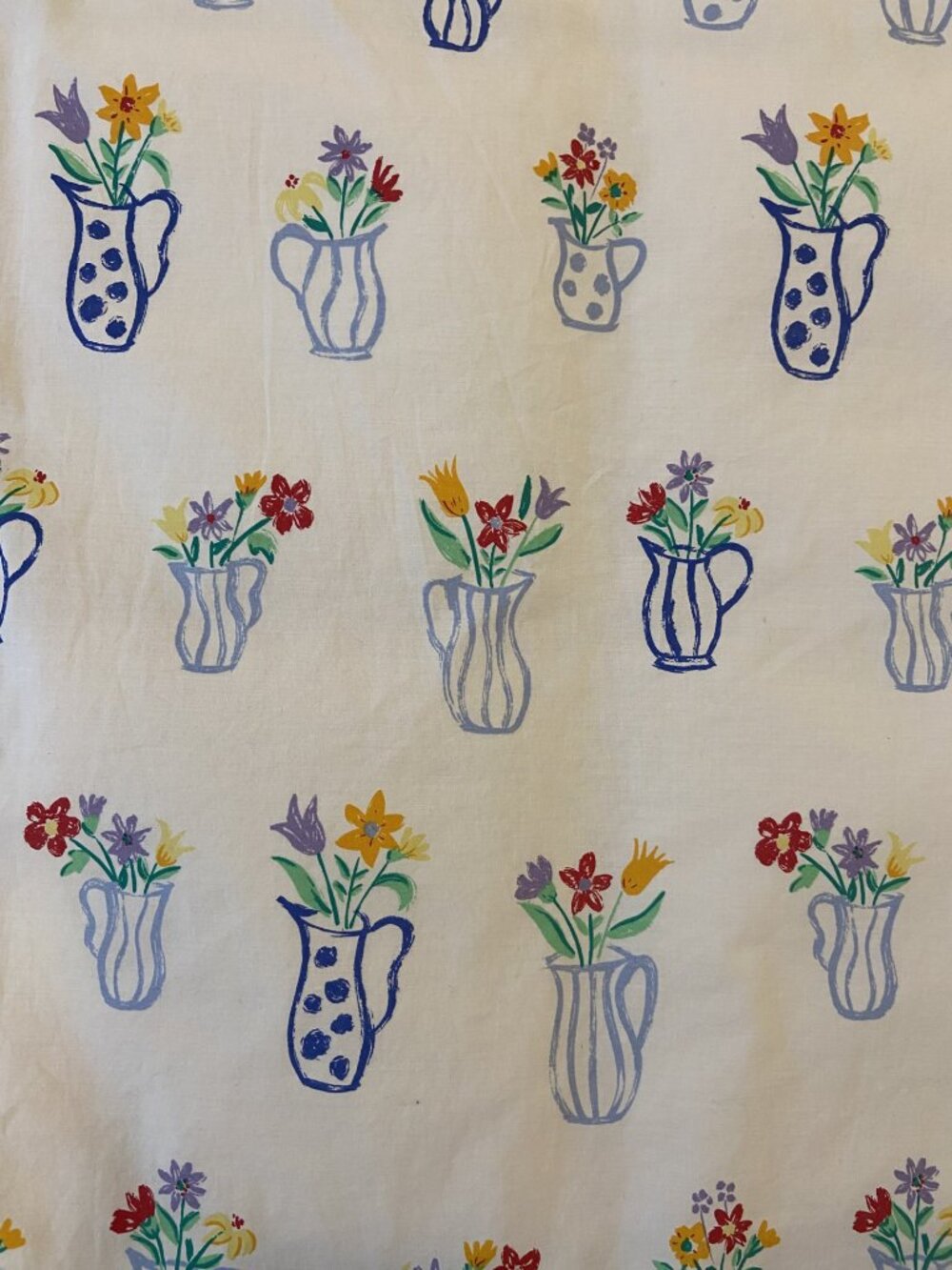 LLBean Queen Floral Vase Print Duvet Cover Set - Picture 2 of 4